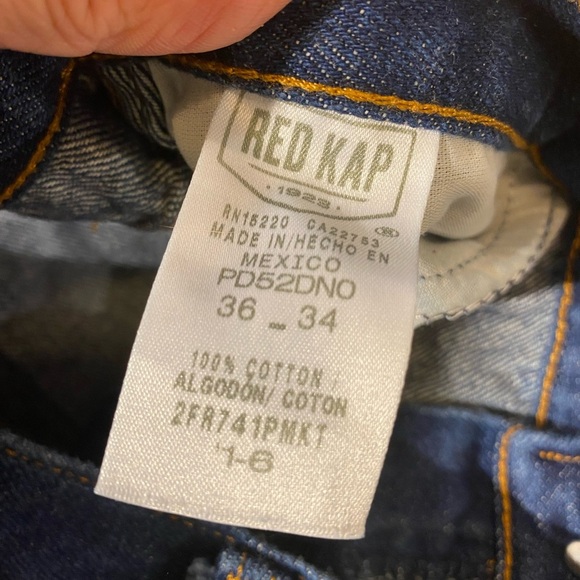 Red Kap Men's Blue Jeans 36 x 34 (LQ) - Picture 6 of 13